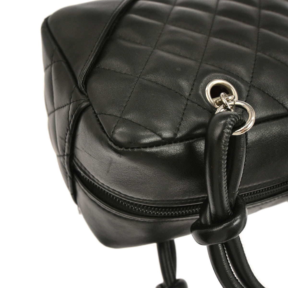 Chanel 2005-2006 Black Calfskin Cambon Ligne Handbag