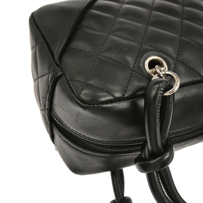 Chanel 2005-2006 Black Calfskin Cambon Ligne Handbag