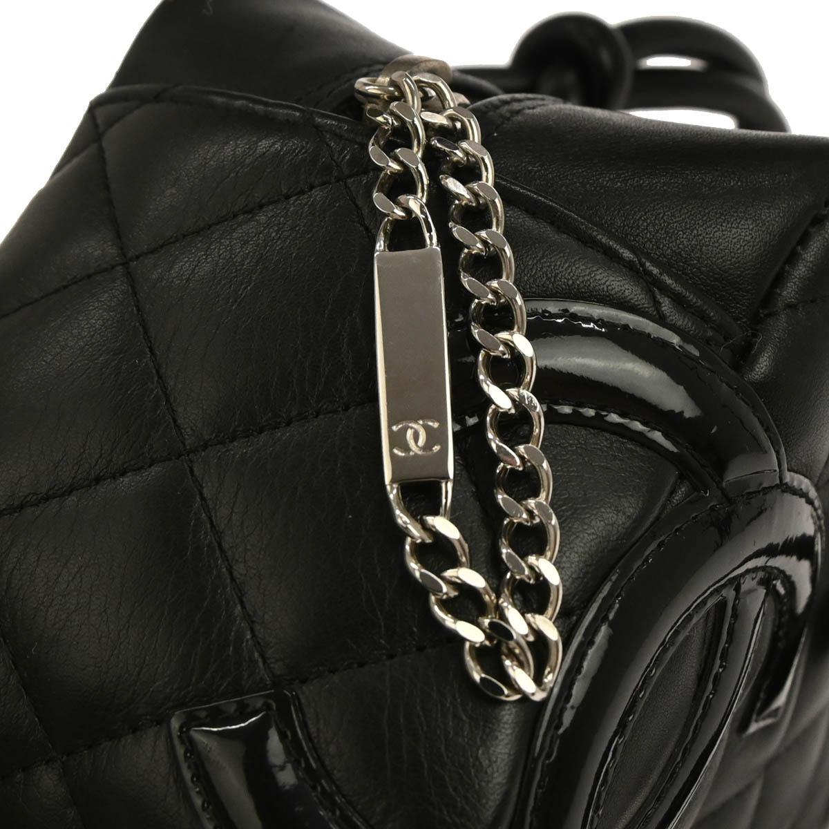 Chanel 2005-2006 Black Calfskin Cambon Ligne Handbag