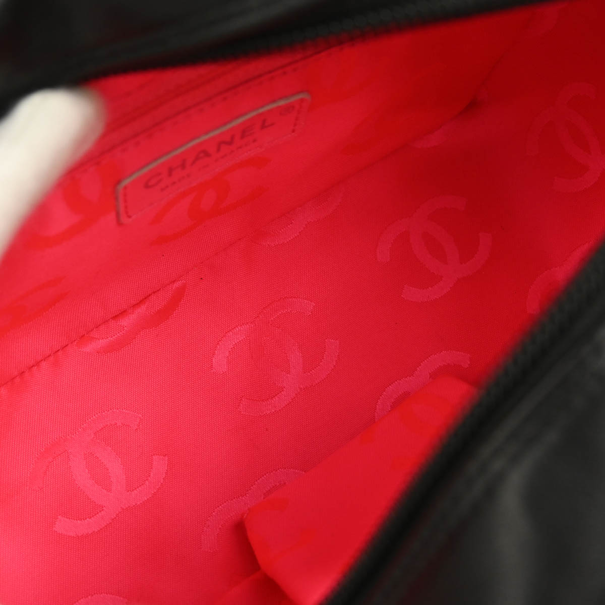 Chanel 2005-2006 Black Calfskin Cambon Ligne Handbag