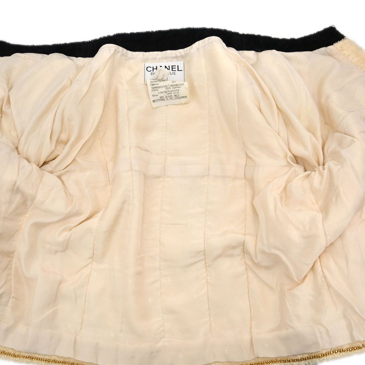 Chanel CC Logo Jacket Ivory 28 #38