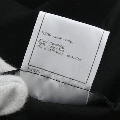 Chanel 2005 Emblem Single Breasted Jacket Black #38