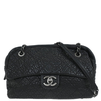 Chanel Black Calfskin Shoulder Bag