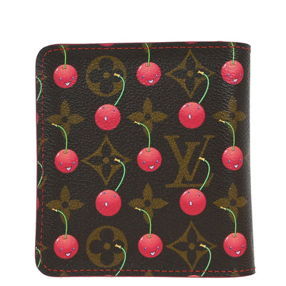 Louis Vuitton Monogram Cherry Compact Zip Wallet M95005