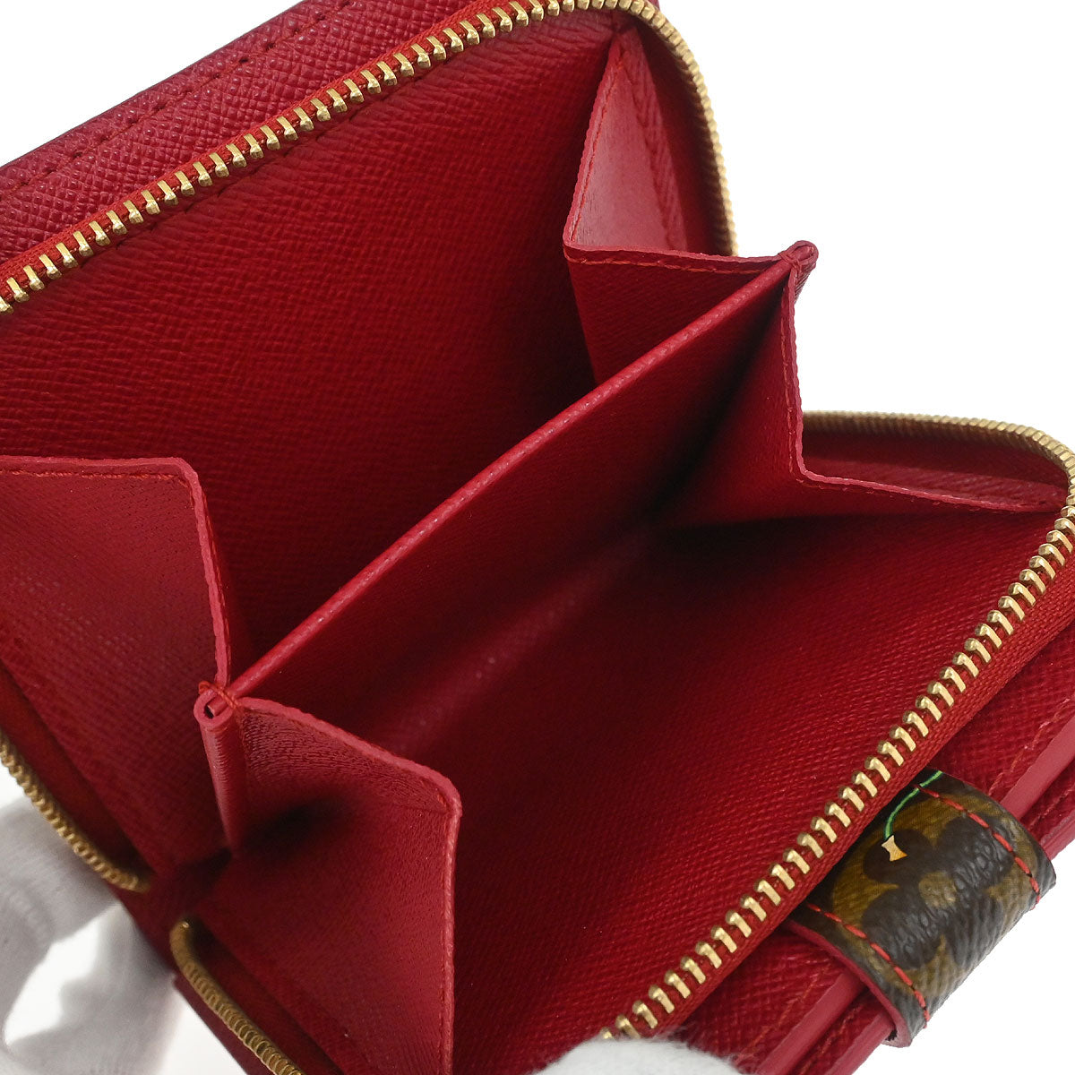 Louis Vuitton Monogram Cherry Compact Zip Wallet M95005