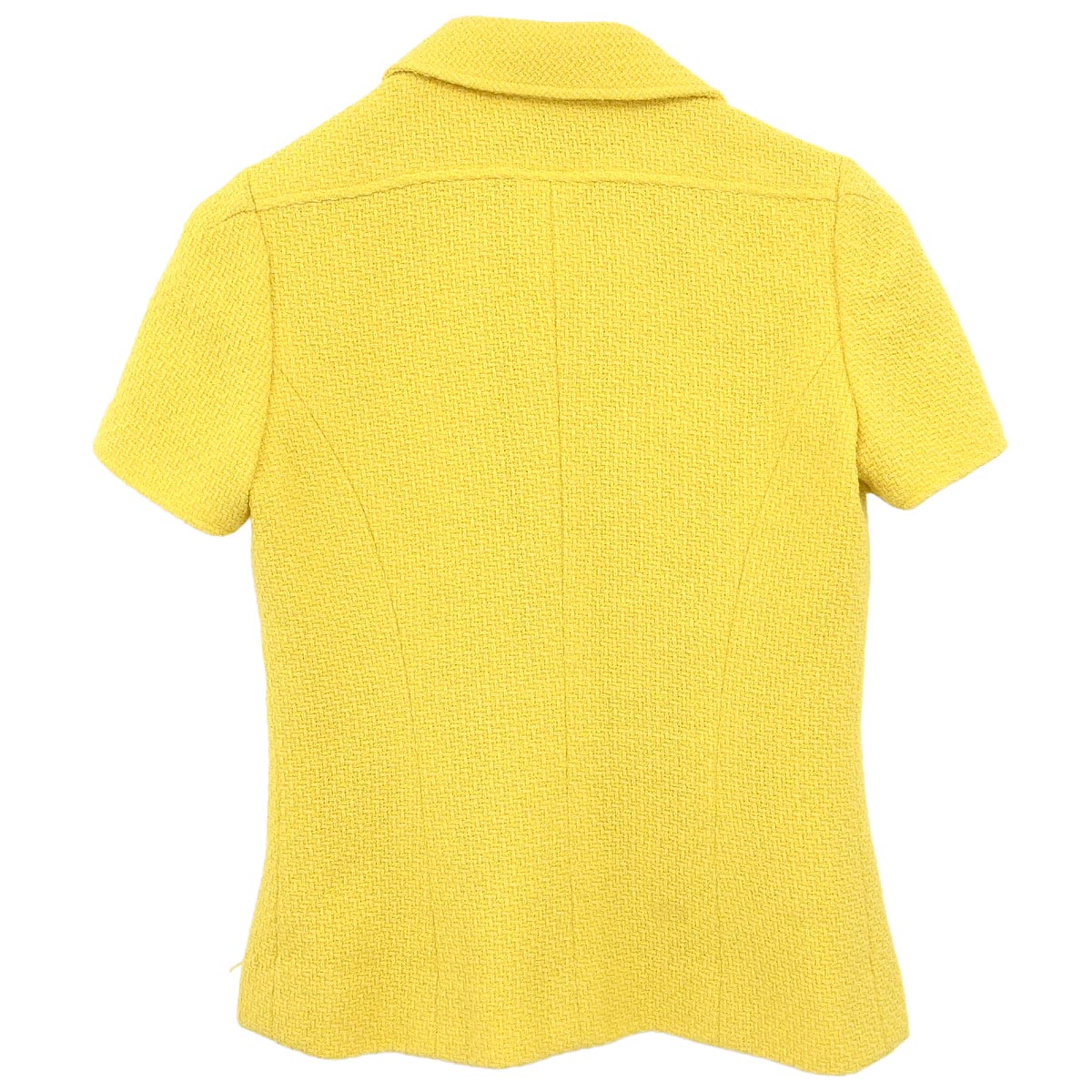 Chanel 1997 Single Breasted Jacket Yellow #38