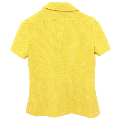 Chanel 1997 Single Breasted Jacket Yellow #38