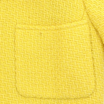 Chanel 1997 Single Breasted Jacket Yellow #38