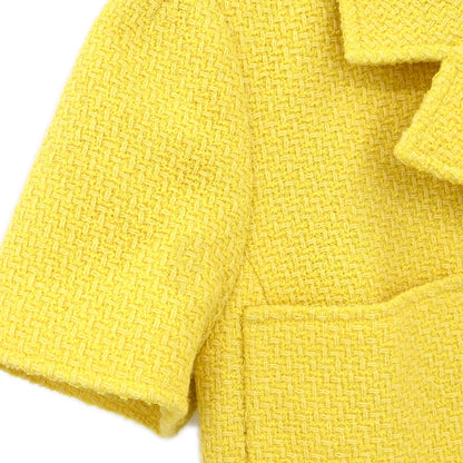 Chanel 1997 Single Breasted Jacket Yellow #38