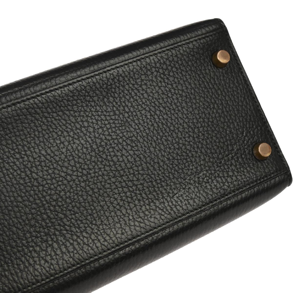 Hermes Black Ardennes Kelly 32 Sellier Handbag