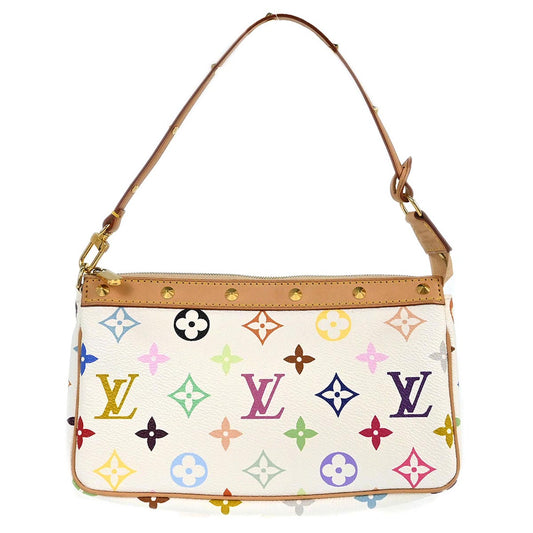 Louis Vuitton White Multicolor Pochette Accessoires M92649