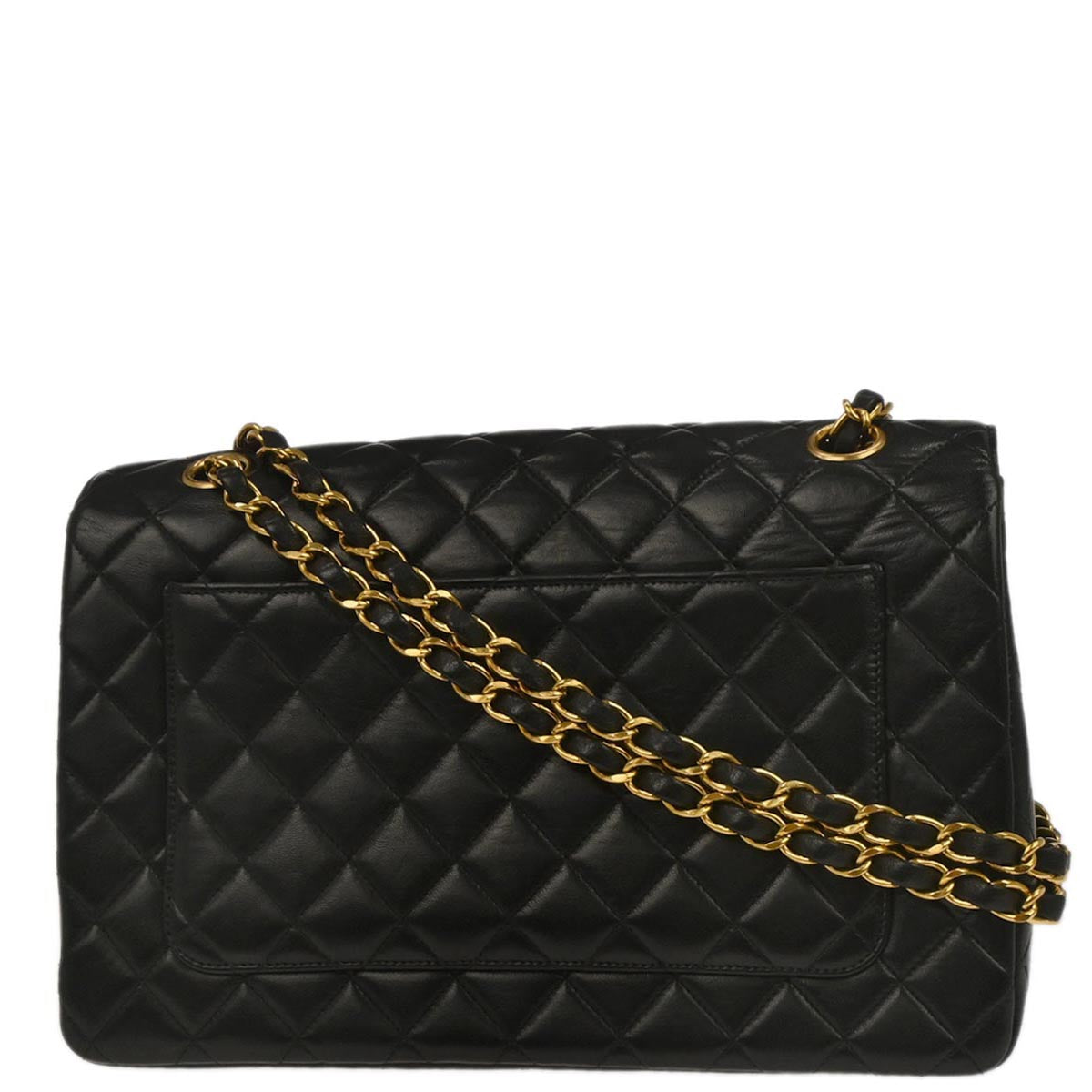Chanel Black Lambskin Paris Shoulder Bag