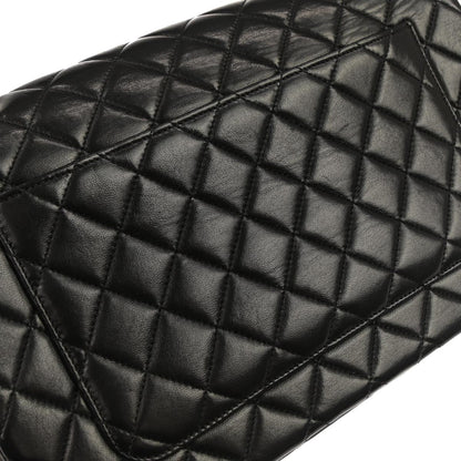 Chanel Black Lambskin Paris Shoulder Bag