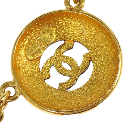 Chanel Chain Necklace Gold Medallion 3872