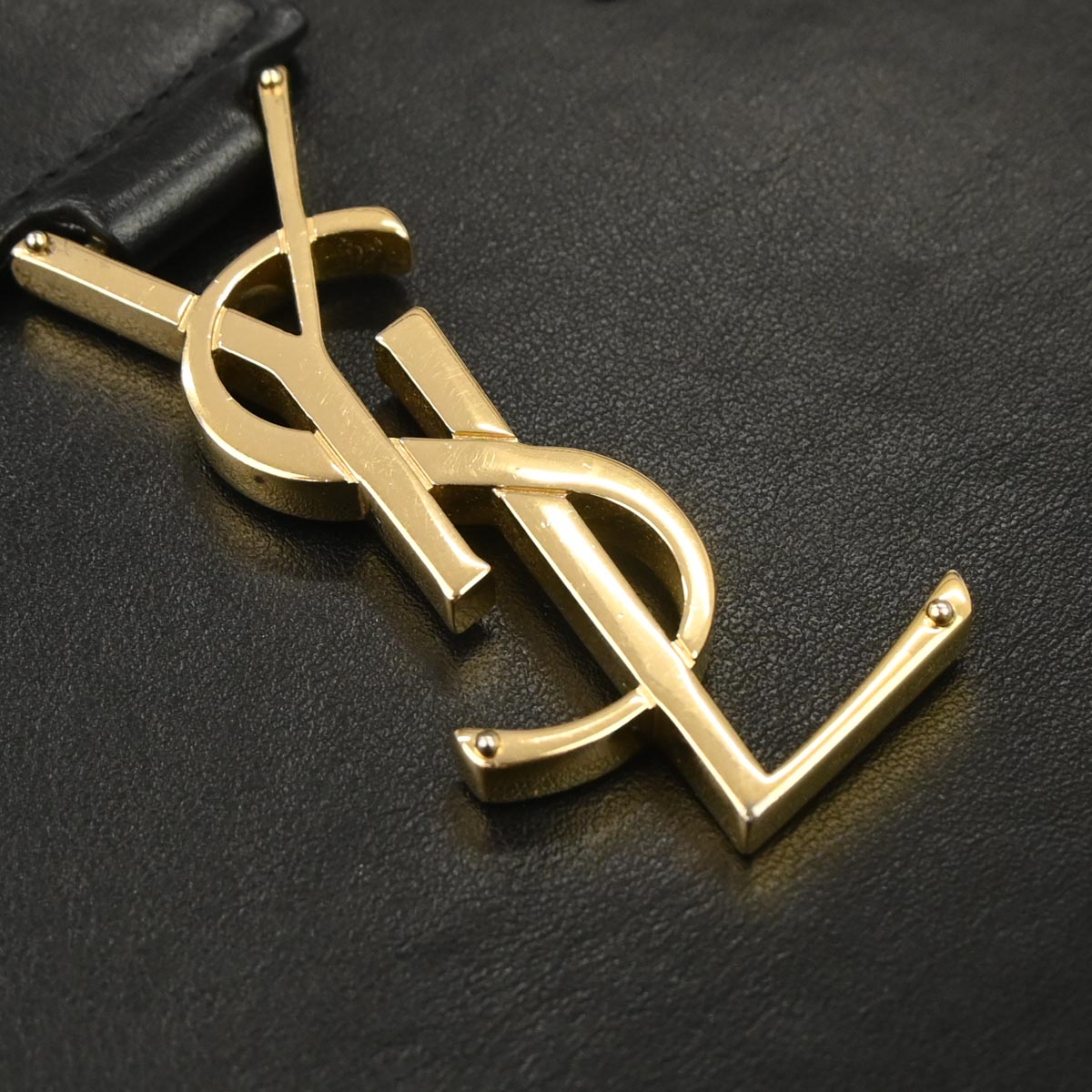 Saint Laurent Black Baby Cabas 2way Shoulder Handbag