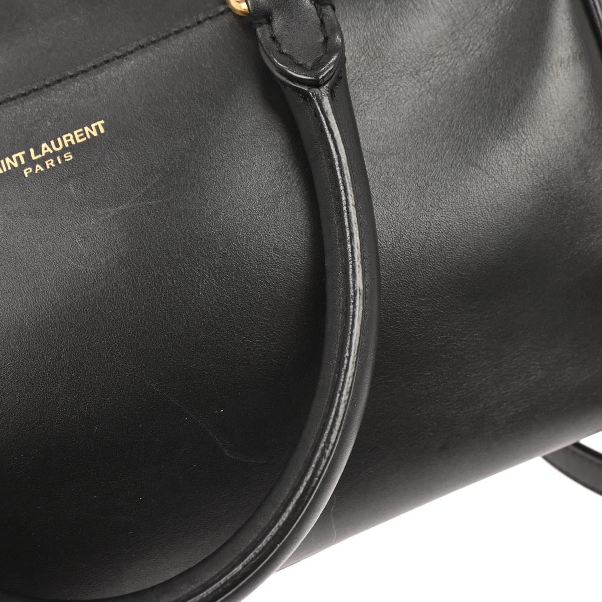 Saint Laurent Black Classic Baby Duffle 2way Shoulder Handbag
