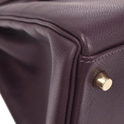 Hermes Raisin Epsom Kelly 32 Retourne 2way Shoulder Handbag