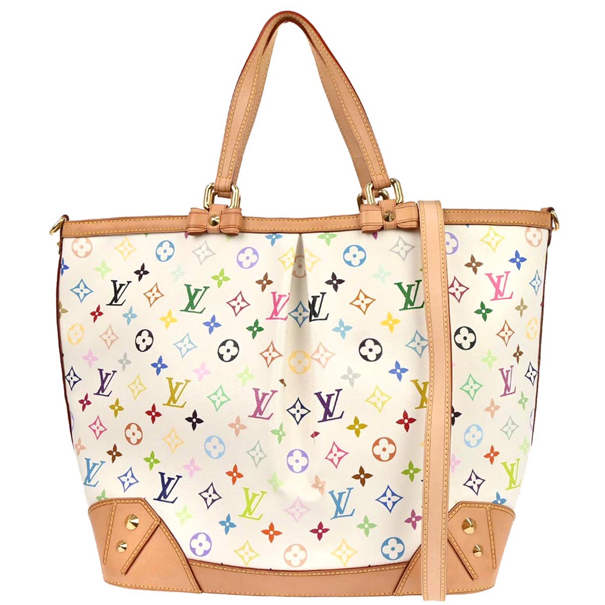 Louis Vuitton White Monogram Sharleen GM 2way Shoulder Tote Handbag M93214