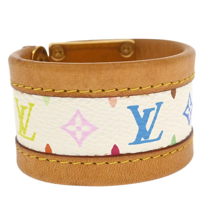Louis Vuitton White Multicolor Serrure Bracelet Bangle M92593