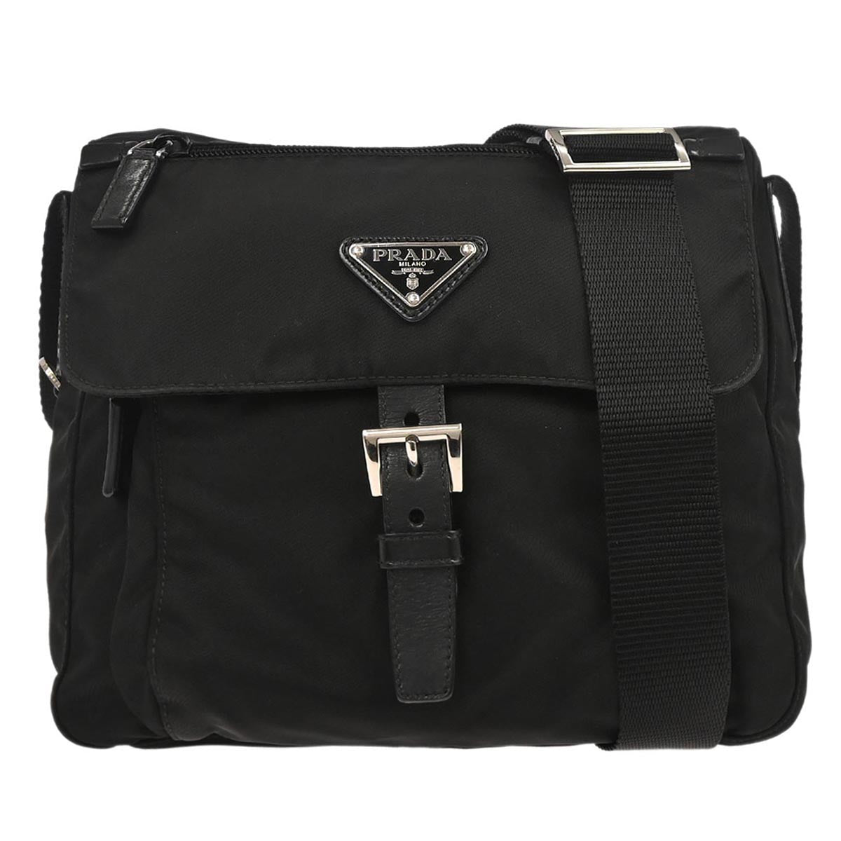 Prada Black Nylon Shoulder Bag