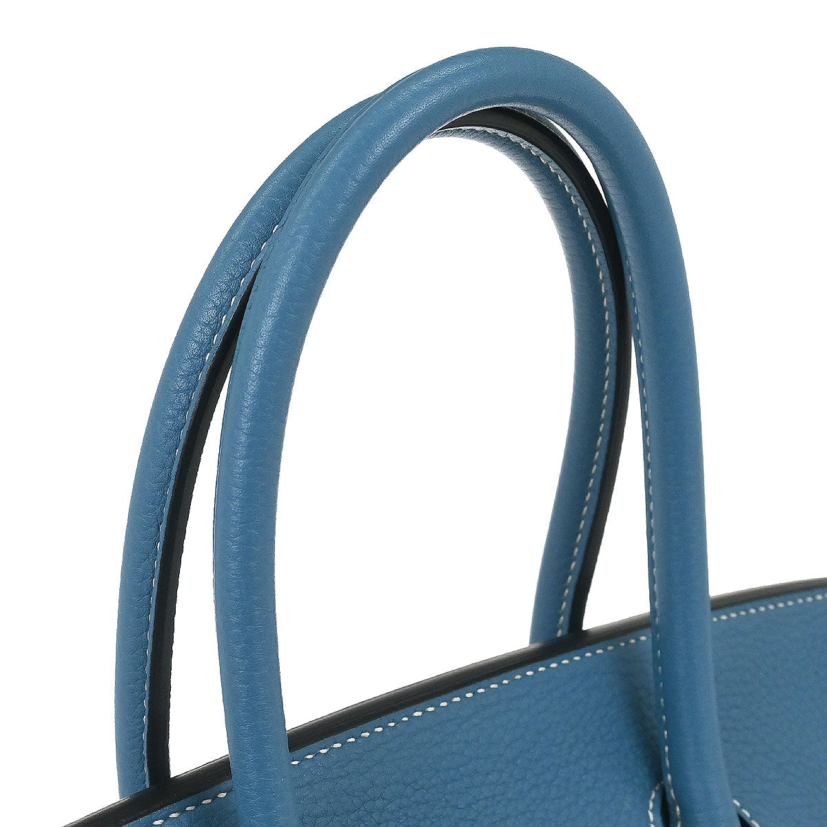 Hermes Blue Jean Taurillon Clemence Birkin 35 Handbag