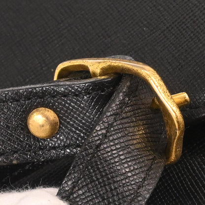 Yves Saint Laurent Black Leather Shoulder Bag