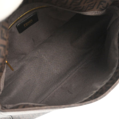 Fendi Brown PVC Zucchino Mamma Baguette Handbag