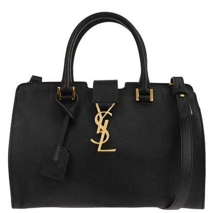 Saint Laurent Black Baby Cabas 2way Shoulder Handbag