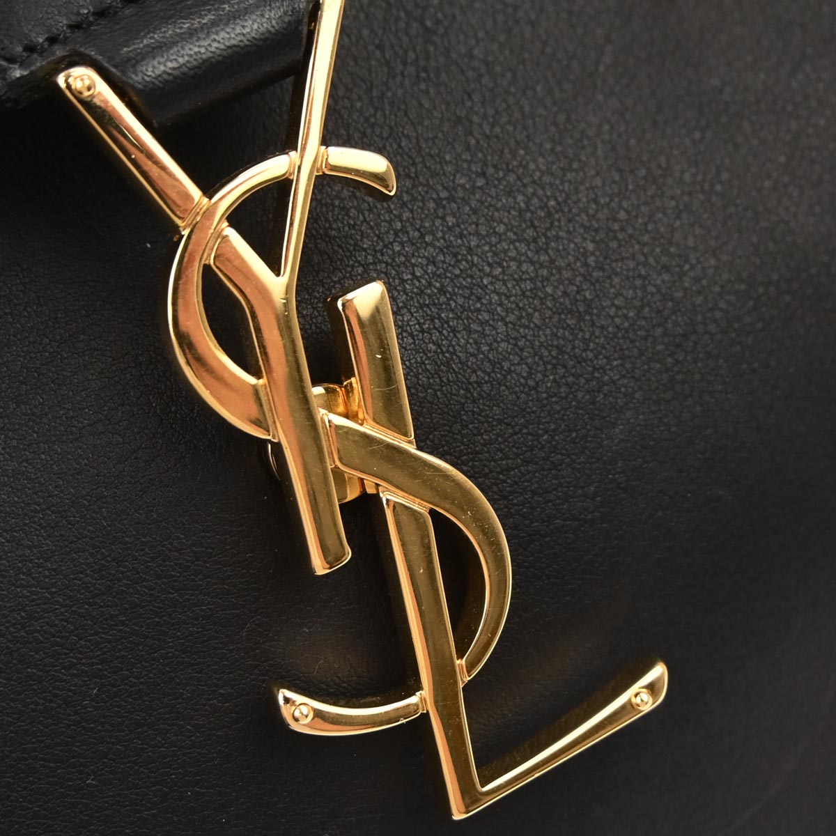 Saint Laurent Black Baby Cabas 2way Shoulder Handbag