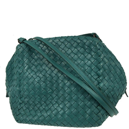Bottega Veneta Green Intrecciato Shoulder Bag