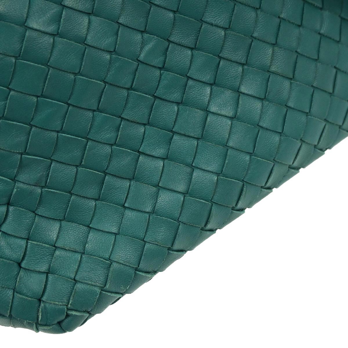Bottega Veneta Green Intrecciato Shoulder Bag