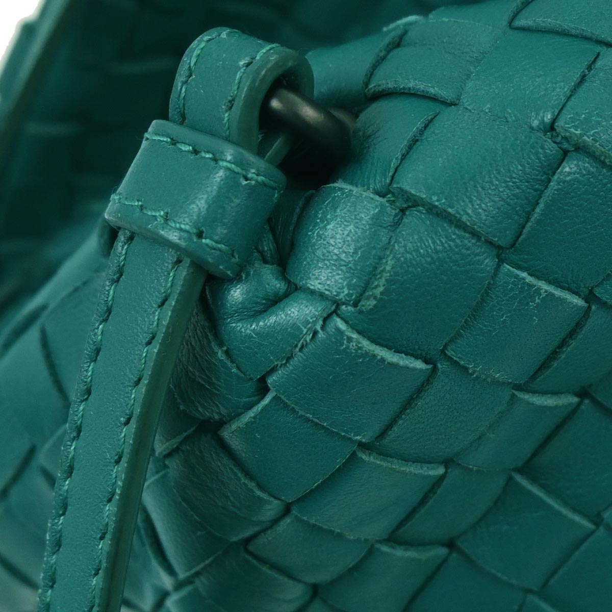 Bottega Veneta Green Intrecciato Shoulder Bag