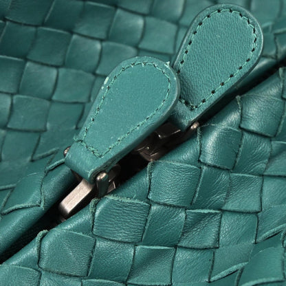 Bottega Veneta Green Intrecciato Shoulder Bag