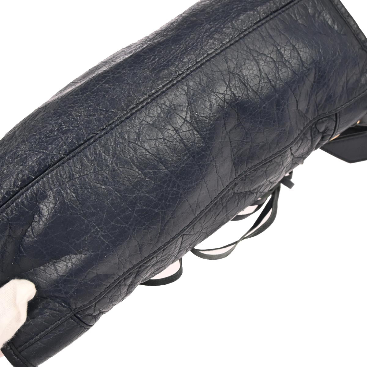 Balenciaga Navy Chevre City Small 2way Shoulder Handbag