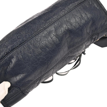 Balenciaga Navy Chevre City Small 2way Shoulder Handbag