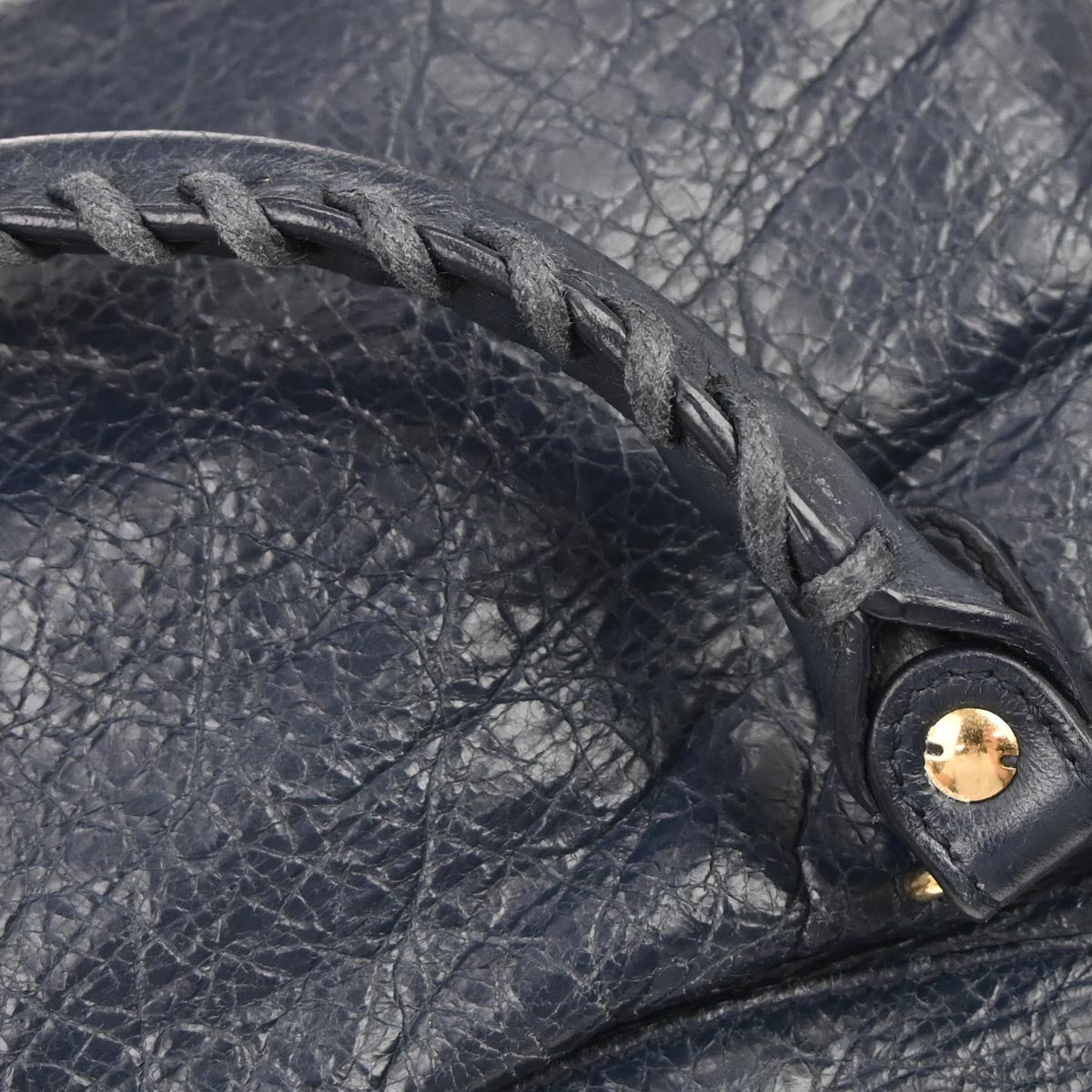 Balenciaga Navy Chevre City Small 2way Shoulder Handbag