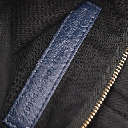 Balenciaga Navy Chevre City Small 2way Shoulder Handbag