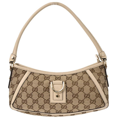 Gucci Ivory Beige Abbey D-ring GG Handbag