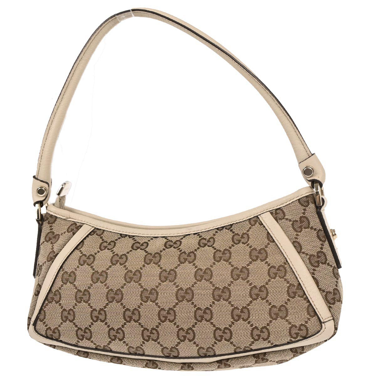 Gucci Ivory Beige Abbey D-ring GG Handbag