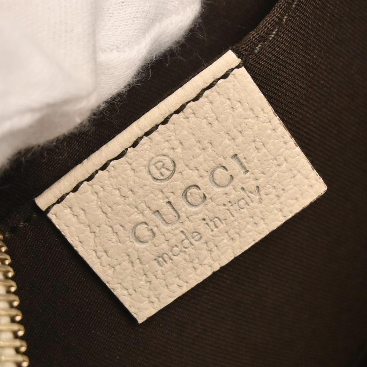 Gucci Ivory Beige Abbey D-ring GG Handbag