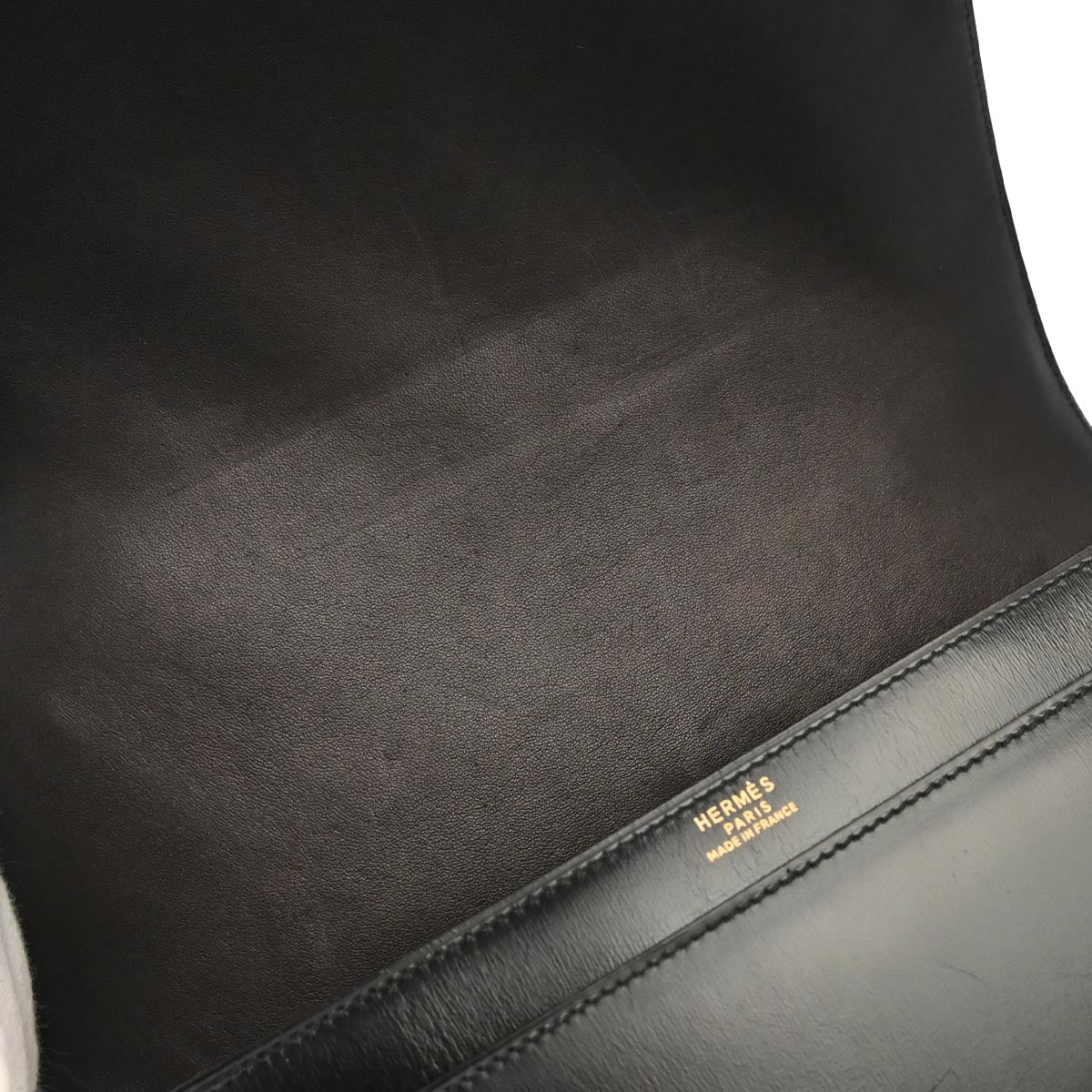 Hermes Black Box Calf Piano Handbag