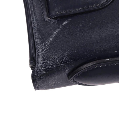 Hermes Navy Box Calf Kelly 32 Retourne 2way Shoulder Handbag