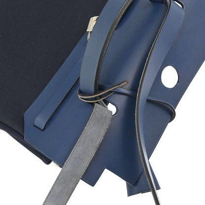 Hermes Beige Navy Toile H Officier Herbag PM 2 in 1 Shoulder Handbag