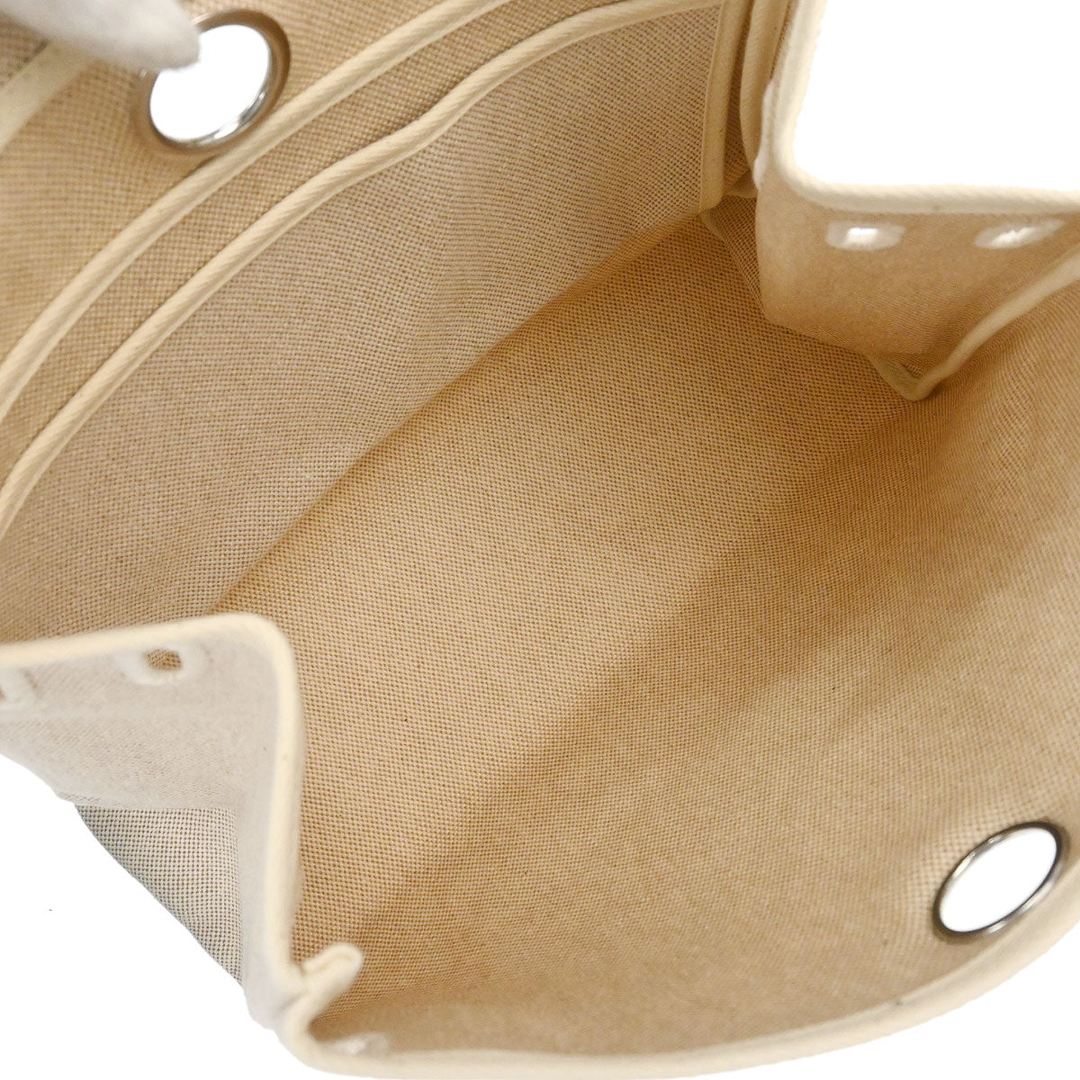 Hermes Beige Navy Toile H Officier Herbag PM 2 in 1 Shoulder Handbag