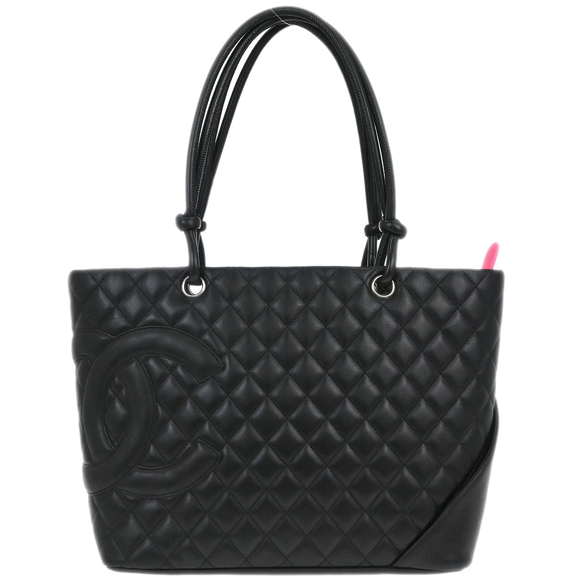 Chanel 2005-2006 Black Calfskin Cambon Ligne Tote Handbag