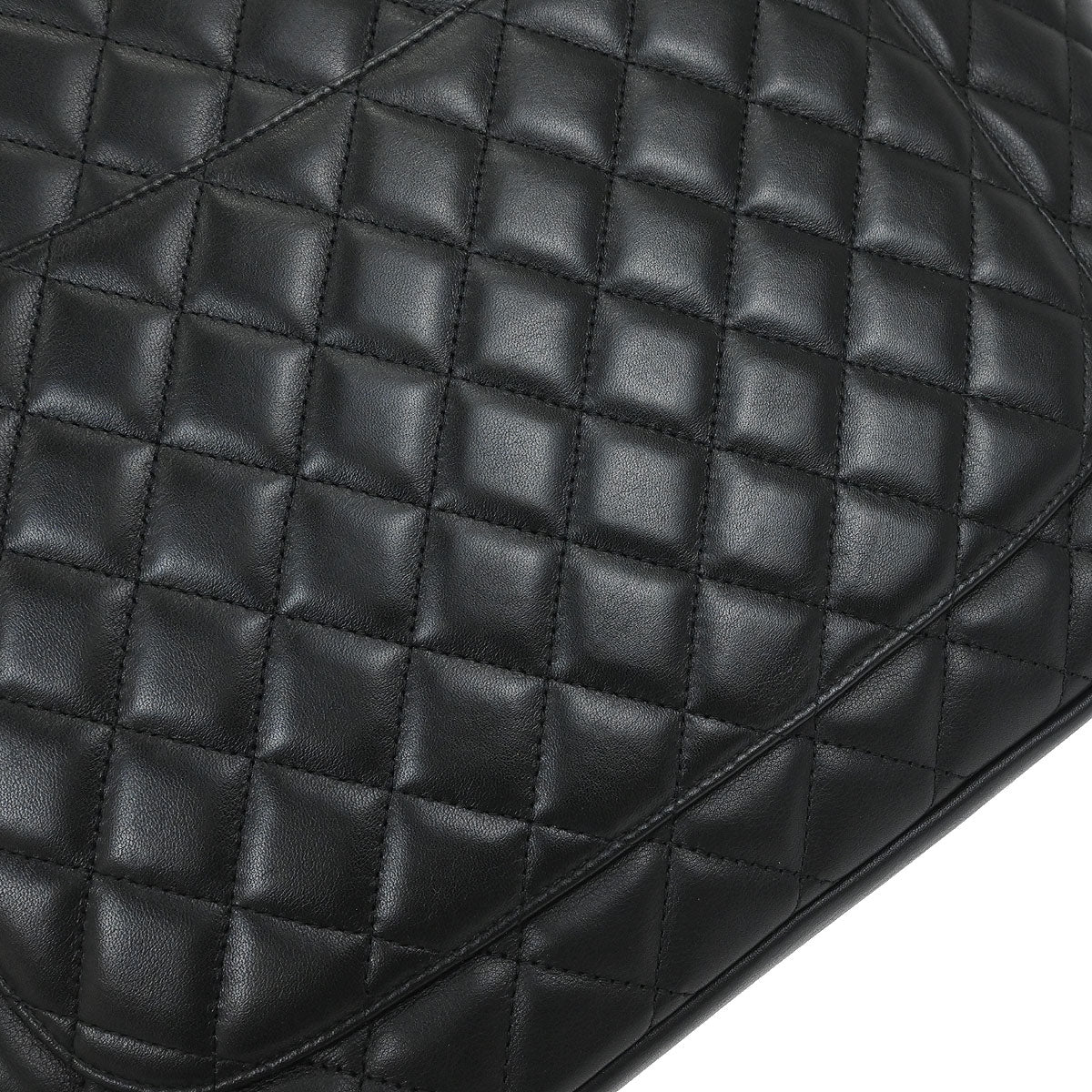 Chanel 2005-2006 Black Calfskin Cambon Ligne Tote Handbag