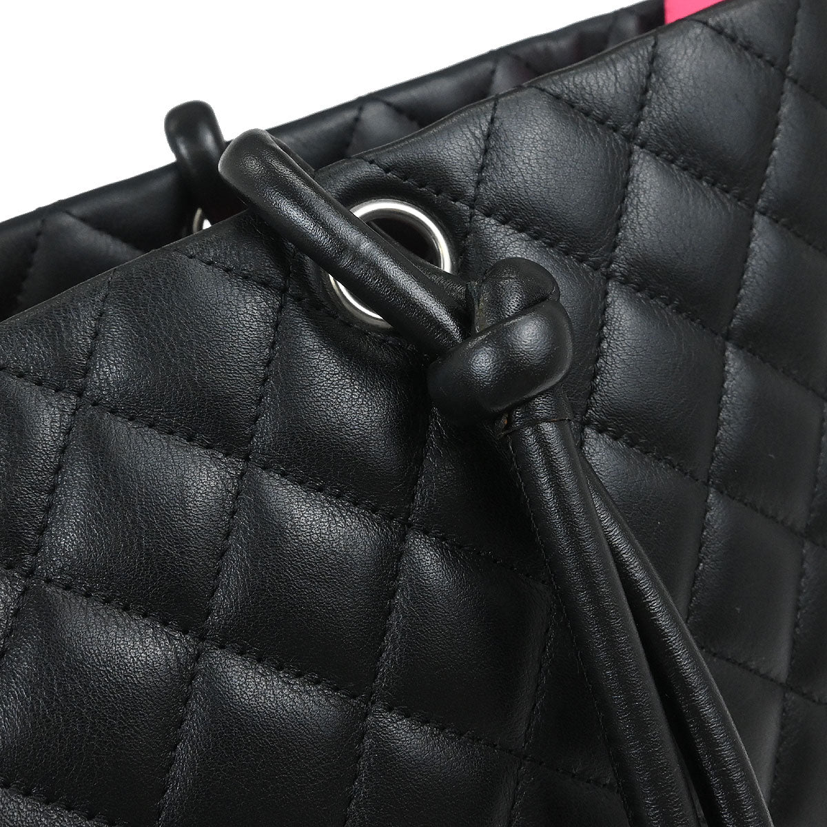 Chanel 2005-2006 Black Calfskin Cambon Ligne Tote Handbag