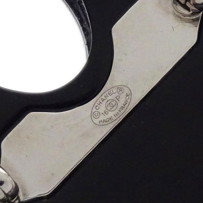 Chanel CC Brooch Pin Rhinestone Black 16P