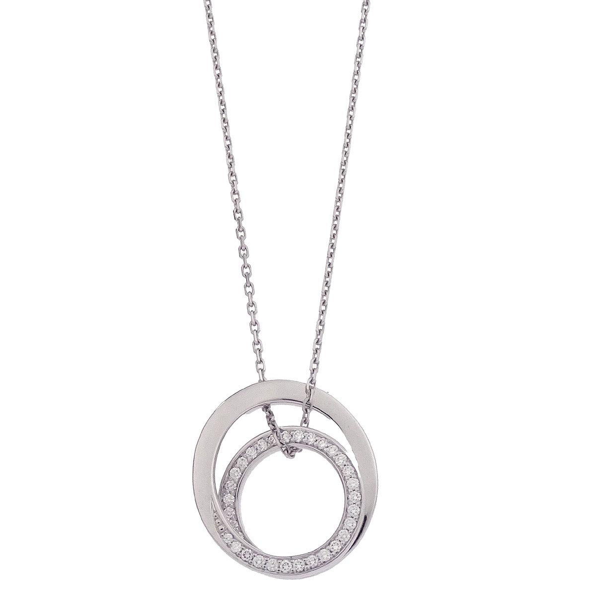 Cartier Etincelle Pendant Necklace Silver Au750 Diamond Jewelry