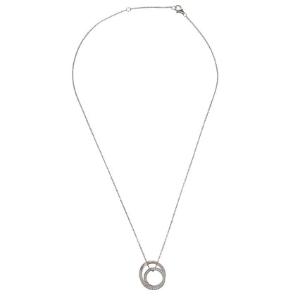 Cartier Etincelle Pendant Necklace Silver Au750 Diamond Jewelry